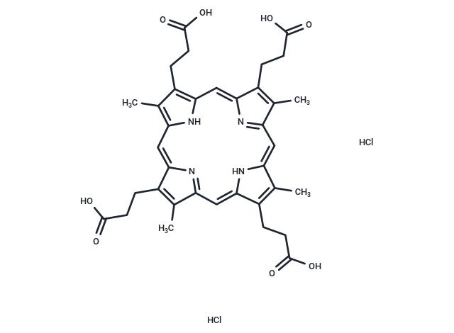 化合物 Coproporphyrin III dihydrochloride,Coproporphyrin III dihydrochloride