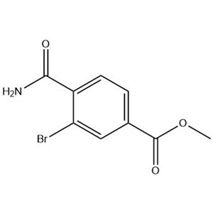 3-溴-4-(氨基羰基)苯甲酸甲酯,Methyl 3-bromo-4-carbamoylbenzoate