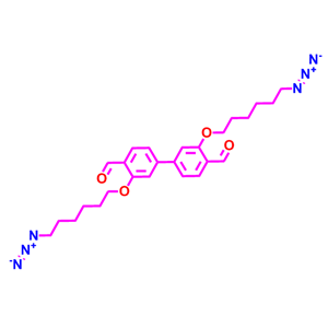 可接定制化合物，3080970-74-4 ；3,3'-双((6-叠氮己基)氧基)-[1,1'-联苯]-4,4'-二甲醛