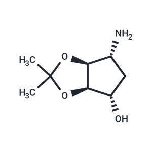 化合物 (3aR,4S,6R,6aS)-6-Amino-2,2-dimethyltetrahydro-3aH-cyclopenta[d][1,3]dioxol-4-ol|T66384|TargetMol