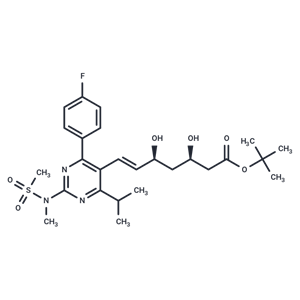 化合物 (3R,5S,6E)-7-[4-(4-Fluorophenyl)-6-isopropyl-2-[(methanesulfonyl) methylamino]pyrimidin-5-yl]-3,5-dihydroxyhept-6-enoic acid tert-butyl ester|T65944|TargetMol
