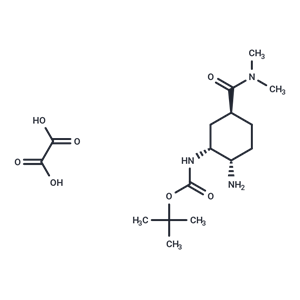 化合物 tert-Butyl ((1R,2S,5S)-2-amino-5-(dimethylcarbamoyl)cyclohexyl)carbamate oxalate|T66624|TargetMol