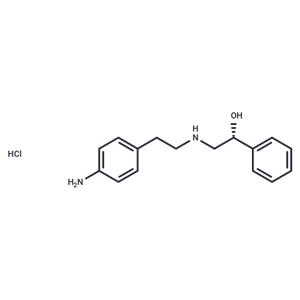化合物 (R)-2-((4-Aminophenethyl)amino)-1-phenylethanol hydrochloride|T66549|TargetMol