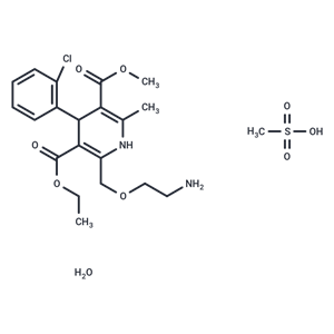 化合物 Amlodipine mesylate monohydrate|T0231L2|TargetMol