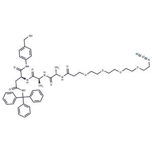 化合物 Azido-PEG4-Ala-Ala-Asn(Trt)-PAB|T30274|TargetMol