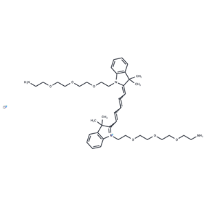 化合物 Bis-(N,N’-amine-PEG3)-Cy5,Bis-(N,N
