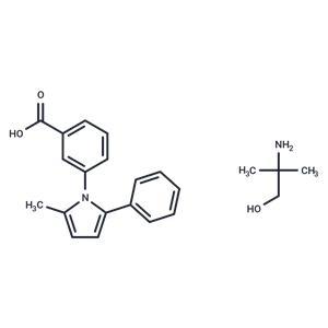 化合物 Benzoic acid, m-(2-methyl-5-phenylpyrrol-1-yl)-, compd. with 2-amino-2-methyl-1-propanol (1:1)|T30397|TargetMol