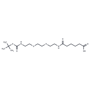 化合物 Boc-NH-PEG2-C2-amido-C4-acid,Boc-NH-PEG2-C2-amido-C4-acid