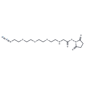 化合物 Azido-PEG3-aminoacetic acid-NHS ester|T14425|TargetMol