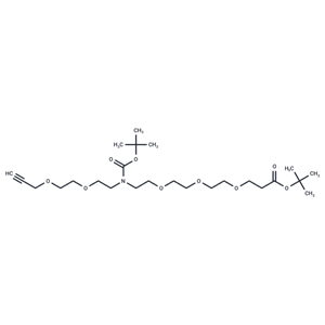 化合物 N-(Propargyl-PEG2)-N-Boc-PEG3-t-butyl ester|T16246|TargetMol
