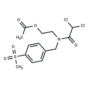 化合物 Acetamide, 2,2-dichloro-N-(2-hydroxyethyl)-N-(p-(methylsulfonyl)benzyl)-, acetate (ester),Acetamide, 2,2-dichloro-N-(2-hydroxyethyl)-N-(p-(methylsulfonyl)benzyl)-, acetate (ester)