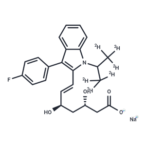 化合物 (3S,5R)-Fluvastatin D6 sodium|T10128|TargetMol