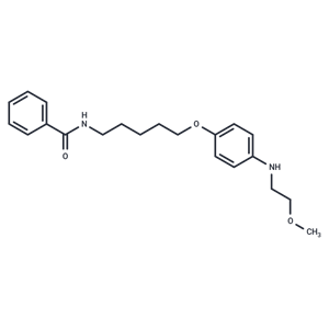 化合物 Benzamide, N-(5-(p-((2-methoxyethyl)amino)phenoxy)pentyl)-|T30340|TargetMol
