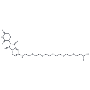 化合物 Pomalidomide-5'-PEG5-C2-COOH|T87234|TargetMol