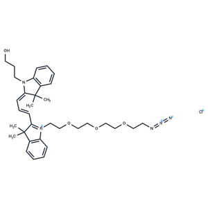 化合物 N-Hydroxypropyl-N’-(azide-PEG3)-Cy3|T18417|TargetMol