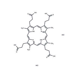 化合物 Coproporphyrin III dihydrochloride,Coproporphyrin III dihydrochloride