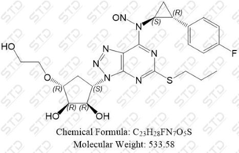 替格瑞洛杂质294 (N-亚硝基替格瑞洛杂质293),Ticagrelor Impurity 294 (N-Nitroso Ticagrelor Impurity 293)