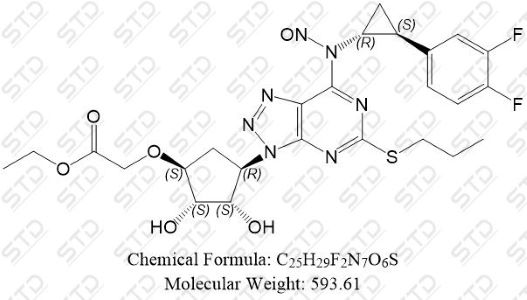 替格瑞洛杂质298 (N-亚硝基替格瑞洛杂质62),Ticagrelor Impurity 298 (N-Nitroso Ticagrelor Impurity 62)