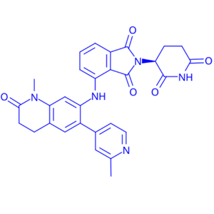 (S)-2-(2,6-dioxopiperidin-3-yl)-4-((1-methyl-6-(2-methylpyridin-4-yl)-2-oxo-1,2,3,4-tetrahydroquinolin-7-yl)amino)isoindoline-1,3-dione