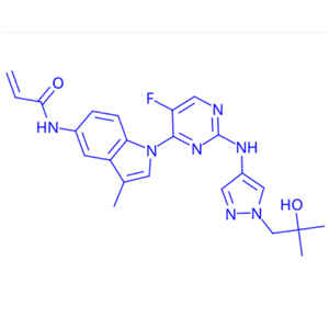 N-[1-[5-fluoro-2-[[1-(2-hydroxy-2-methyl-propyl)pyrazol-4-yl]amino]pyrimidin-4-yl]-3-methyl-indol-5-yl]prop-2-enamide