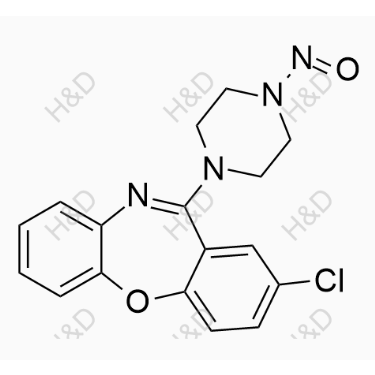 N-亚硝基阿莫沙平,2-chloro-11-(4-nitrosopiperazin-1-yl)dibenzo[b,f][1,4]oxazepine