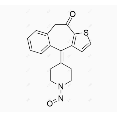 N-亚硝基酮替芬,4-(1-nitrosopiperidin-4-ylidene)-4H-benzo[4,5]cyclohepta[1,2-b]thiophen-10(9H)-one