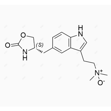 佐米曲普坦EP杂质B,(S)-N,N-dimethyl-2-(5-((2-oxooxazolidin-4-yl)methyl)-1H-indol-3-yl) ethanamine oxide