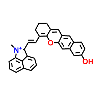 （E） -2-（2-（8-羟基-2,3-二氢-1H-苯并[b]黄原烯-4-基）乙烯基）-1-甲基苯并[cd]吲哚-1-鎓,(E)-2-(2-(8-hydroxy-2,3-dihydro-1H-benzo[b]xanthen-4-yl)vinyl)-1-methylbenzo[cd]indol-1-ium