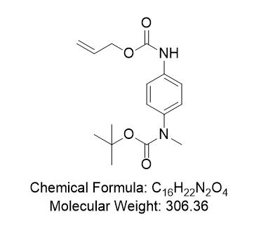 叔丁基（4-（（烯丙氧基）羰基）氨基）苯基）（甲基）氨基甲酸酯,tert-butyl (4-(((allyloxy)carbonyl)amino)phenyl)(methyl)carbamate
