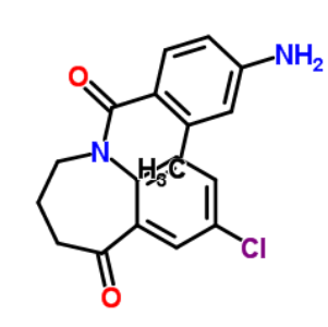 1-(4-氨基-2-甲基苯甲酰基)-7-氯-1,2,3,4-四氢-5H-1-苯并氮杂卓-5-酮,1-(4-Amino-2-methylbenzoyl)-7-chloro-1,2,3,4-tetrahydro-5H-1-benzazepin-5-one