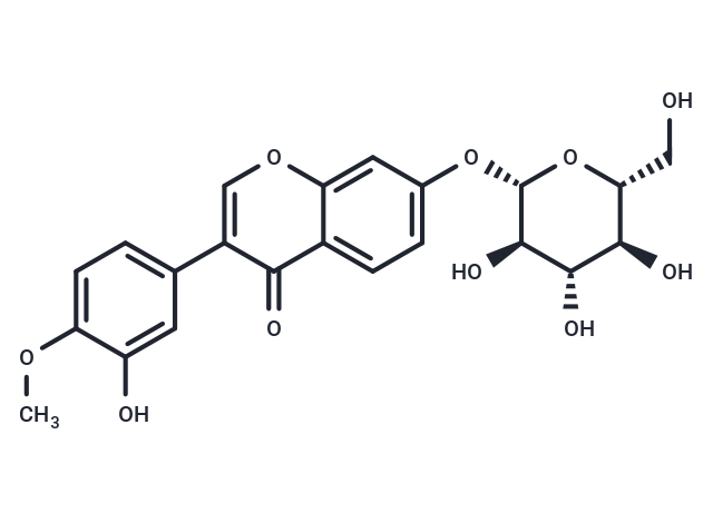 毛蕊异黄酮苷,Calycosin-7-O-β-D-glucoside
