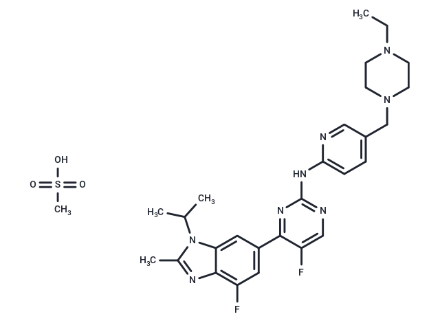 化合物 abemaciclib mesylate,Abemaciclib methanesulfonate