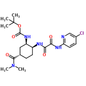 [(1R,2S,5S)-2-[[2-[(5-氯吡啶-2-基)氨基]-2-氧代乙酰基]氨基]-5-(二甲基氨基羰基)环己基]氨基甲酸叔丁酯,[(1R,2S,5S)-2-[[2-[(5-chlorobenzyl-2-yl)amino] -2-oxoacetyl]amino]-5-(dimethylaminocarbonyl)cyclohexyl ]Tert-Butyl Carbamate