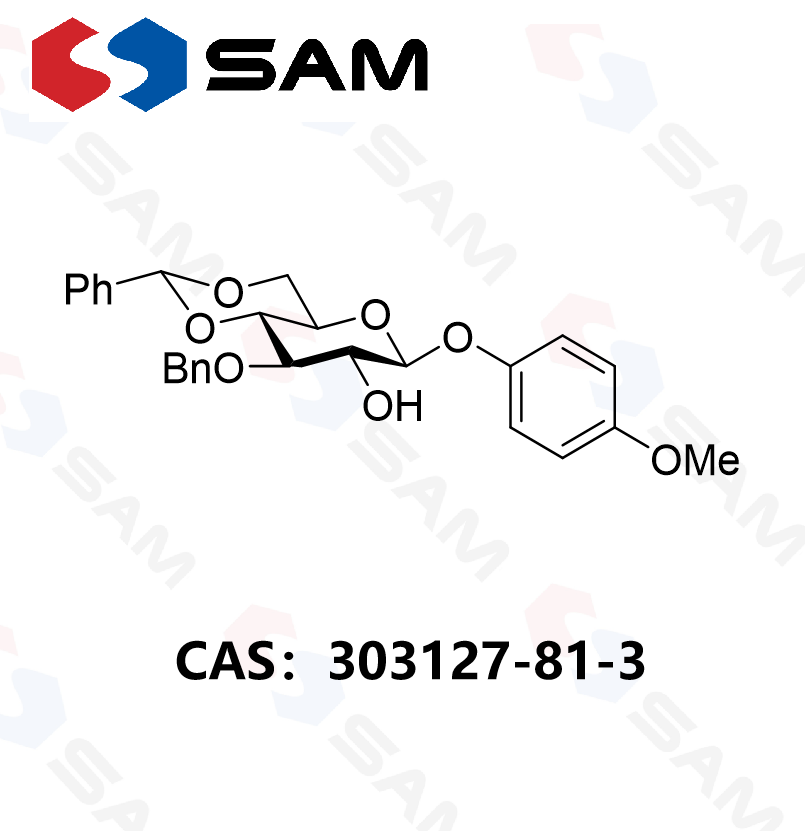 4-甲氧苯基 3-O-苄基-4,6-O-苯亚甲基-β-D-吡喃葡萄糖苷,4-Methoxyphenyl 3-O-Benzyl-4,6-O-benzylidene-β-D-glucopyranoside