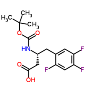 (R)-N-叔丁氧羰基-3-氨基-4-(2,4,5-三氟苯基)丁酸；486460-00-8