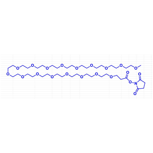 2,5-dioxopyrrolidin-1-yl 2,5,8,11,14,17,20,23,26,29,32,35,38,41,44,47,50-heptadecaoxatripentacontan-53-oate