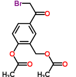 2-乙酰氧基-5-(2-溴乙酰基)苄基乙酸酯,2-Acetoxy-5-(bromoacetyl)benzyl acetate