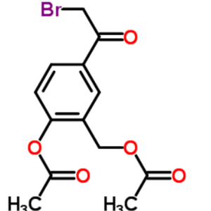 2-乙酰氧基-5-(2-溴乙酰基)苄基乙酸酯；24085-07-2