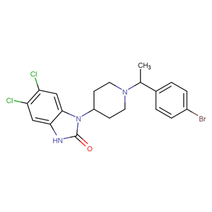 1-(1-(1-(4-溴苯基)乙基)哌啶-4-基)-5,6-二氯-1H-苯并[d]咪唑-2(3H)-酮  2133455-40-8