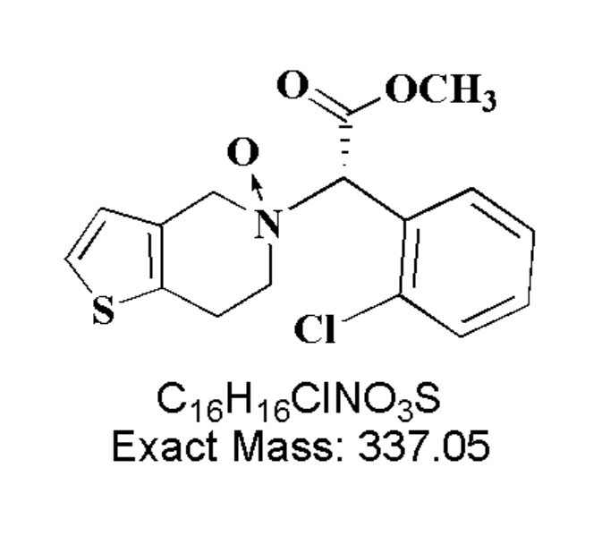 氯吡格雷氮氧化物,(S)-5-((S)-1-(2-chlorophenyl)-2methoxy-2-oxoethyl)-5-hydroxy-4,5,6,7-tetrahydrothieno[3,2-c]pyridin-5-ium