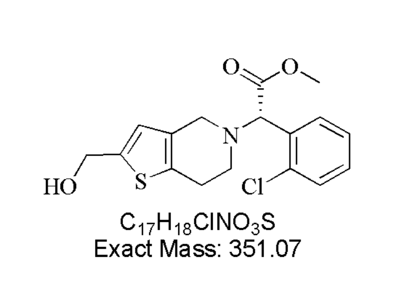 氯吡格雷杂质29,(S)-methyl 2-(2-chlorophenyl)-2-(2-(hydroxymethyl)-6,7- dihydrothieno[3,2-c]pyridin-5(4H)-yl)acetate