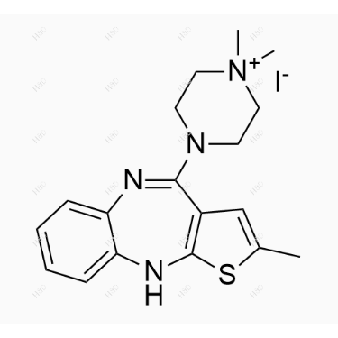 奥氮平杂质J,1,1-dimethyl-4-(2-methyl-10Hbenzo[b]thieno[2,3-e][1,4]diazepin-4-yl)piperazin-1-ium iodide