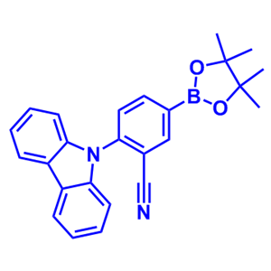 2-(9H-咔唑-9-基)-5-(4,4,5,5-四甲基-1,3,2-二氧杂硼烷-2-基)苯甲腈