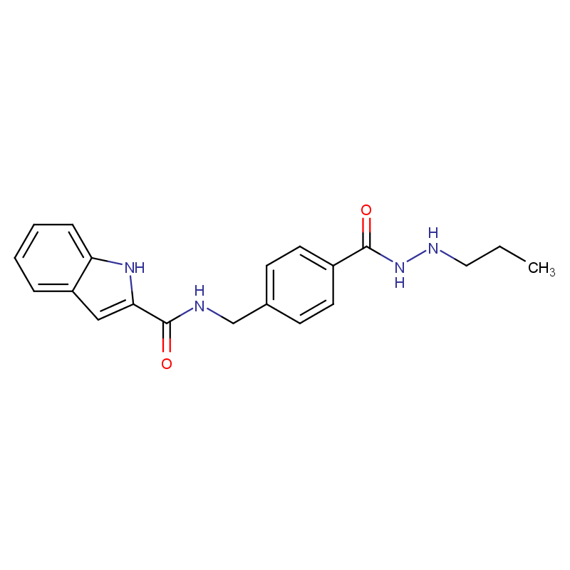 HDAC-IN-27,Benzoic acid, 4-[[(1H-indol-2-ylcarbonyl)amino]methyl]-, 2-propylhydrazide