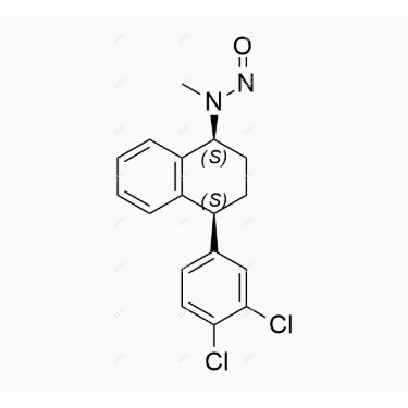 N-亚硝基舍曲林,N-((1S,4S)-4-(3,4-dichlorophenyl)-1,2,3,4-tetrahydronaphthalen-1-yl)-N-methylnitrous amide