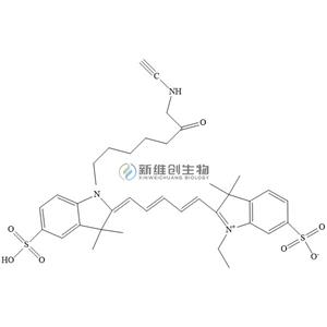 Sulfo-CY5-alkyne，CY5-YNE，花菁染料CY5标记炔基