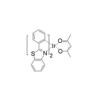 乙酰丙酮酸二(2-苯基苯并噻唑-C2,N)合铱(III),Ir(bt)2(acac); Bis(2-phenyl-benzothiazole-C2,N)(acetylacetonate)iridium(III)