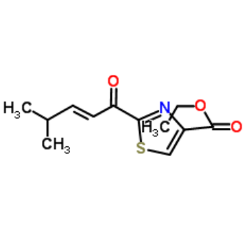 2-(4-甲基戊-2-烯酰基)噻唑-4-羧酸乙酯,Ethyl 2-(4-methylpent-2-enoyl)thiazole-4-carboxylate