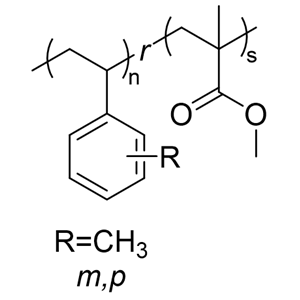 聚（甲基苯乙烯-r-甲基丙烯酸甲酯）无规共聚物 可定制不同共聚比以及分子量