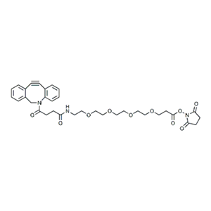 二苯并环辛炔-CONH-PEG4-琥珀酰亚胺酯,DBCO-CONH-PEG4-NHS ester